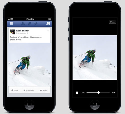 Tính năng mới trên facebook Facebook cho phép video tự chạy trên News Feed
