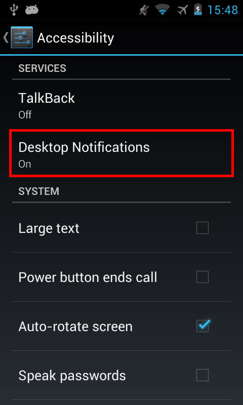 Thiết lập cho Desktop Notifications chạy nền. Cách nhận các thông báo trên smartphone Android từ máy tính