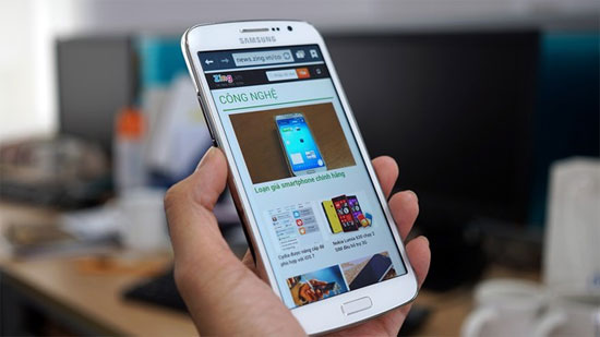 Khả năng duyệt web trên Galaxy Grand 2 Hình ảnh thực tế Galaxy Grand 2 đầu tiên tại Việt Nam