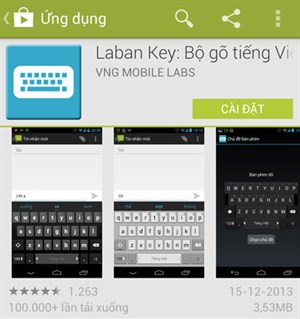 Bộ gõ với khả năng "vẽ dấu" trên Android