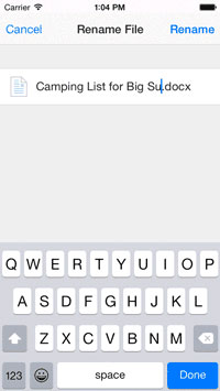 Dropbox mới cho iOS  Dropbox mới cho iOS giúp đổi tên file và thư mục