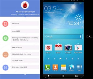 Galaxy S6 lộ thông số khủng trên AnTuTu