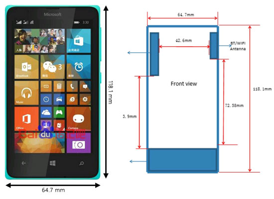 Rò rỉ thông tin về hai mẫu Windows Phone giá rẻ Lumia 330 và Lumia 435