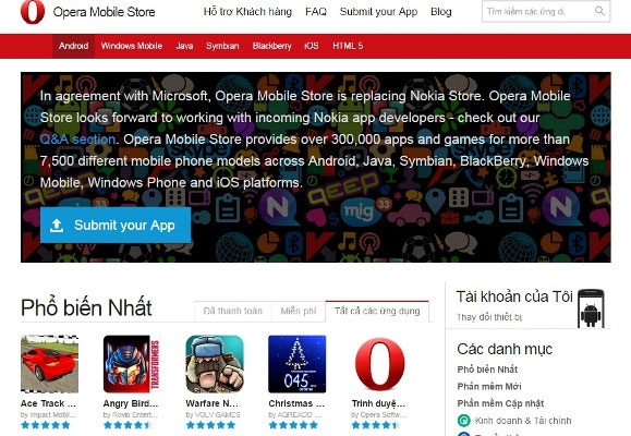 Opera Mobile Store