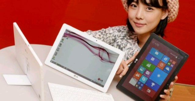 Máy tính bảng LG LG ra mắt MTB lai Tab Book Duo chạy Windows 8