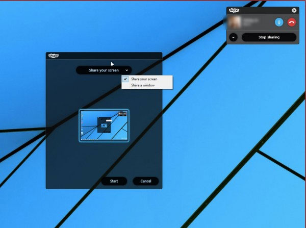 Hướng dẫn chia sẻ màn hình Desktop trực tiếp qua Skype