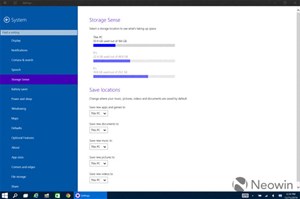 Storage Sense được cải tiến nhiều hơn trong Windows 10 Build 9901