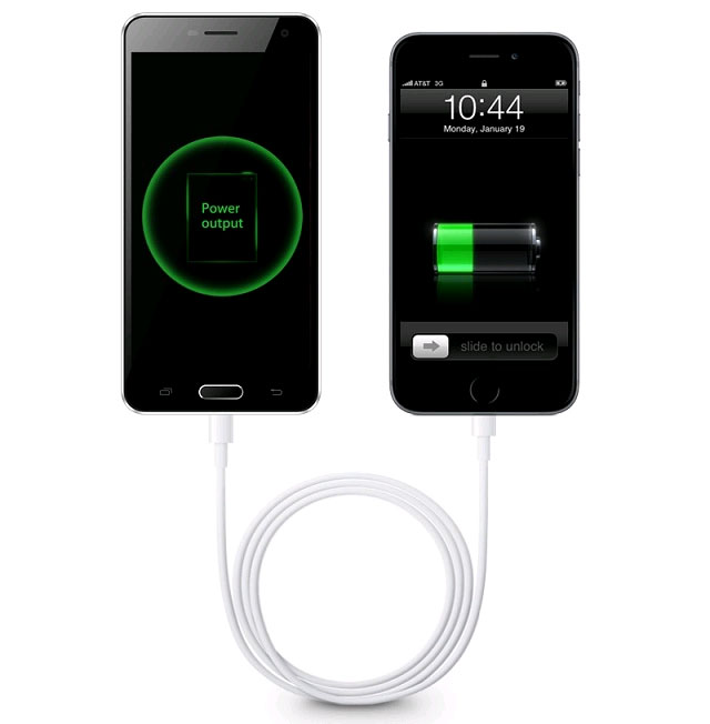 Dùng Elephone sạc cho thiết bị khác