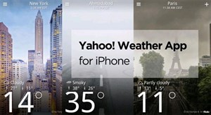 Yahoo Weather cập nhật với nhiều hiệu ứng mới dành cho iOS