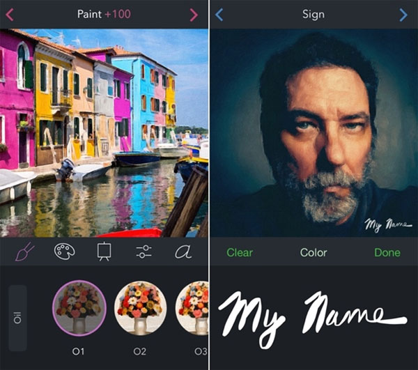 Ứng dụng biên tập ảnh nổi tiếng Brushstroke Brushstroke
