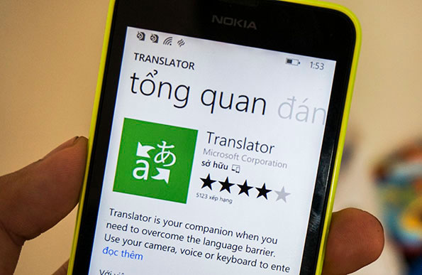 Microsoft Translator cập nhật cho WP hỗ trợ thêm giọng nói Microsoft Translator cập nhật cho WP hỗ trợ thêm giọng nói của một số ngôn ngữ
