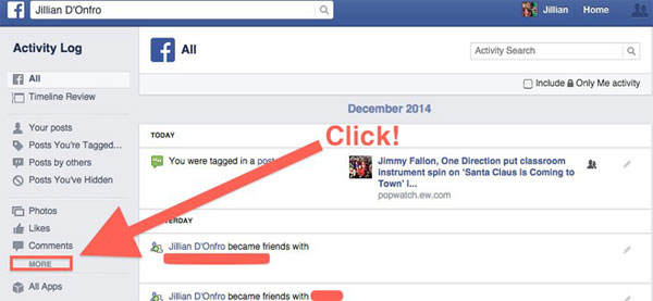 Cách xóa các lệnh tìm kiếm trên Facebook