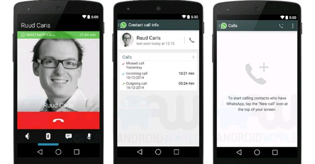 Tính năng gọi điện trên WhatsApp Lộ diện tính năng gọi điện trên WhatsApp