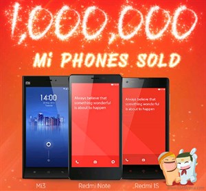 Xiaomi đã bán được 1 triệu thiết bị tại Ấn Độ