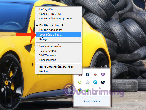 Làm thế nào để sử dụng chức năng gõ tắt trong Unikey