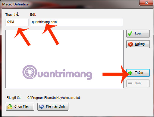 Làm thế nào để sử dụng chức năng gõ tắt trong Unikey