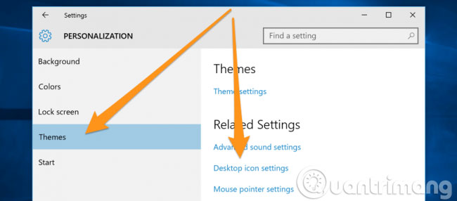 Thêm biểu tượng ngoài Desktop trong Windows 10