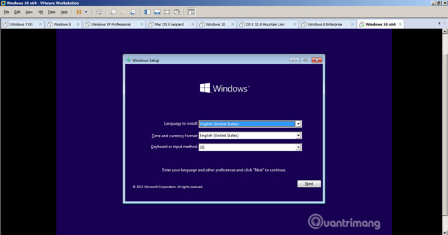 Chọn Next Next để tiếp tục
