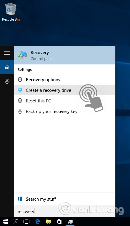 Tạo USB Recovery