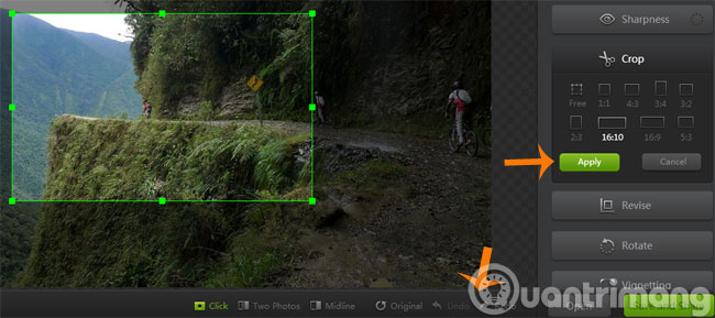 Crop ảnh bằng WebCamera 360