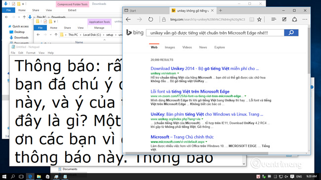 Gõ tiếng Việt bằng Unikey trên Windows 10