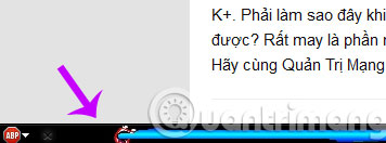 Thanh AdBlock sẽ xuất hiện phía chân trang của Firefox