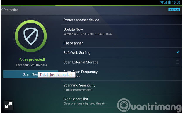 Chương trình diệt virus của bên thứ 3