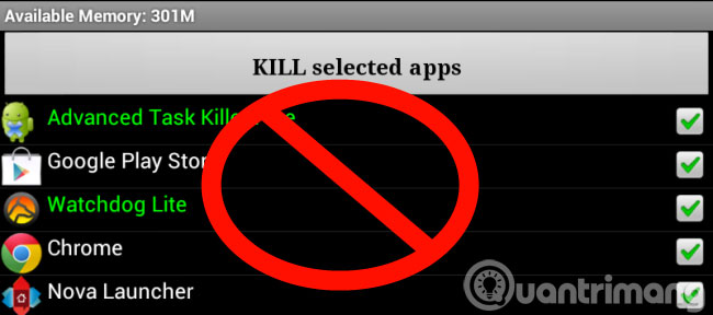 Đóng ứng dụng ngầm trên smartphone