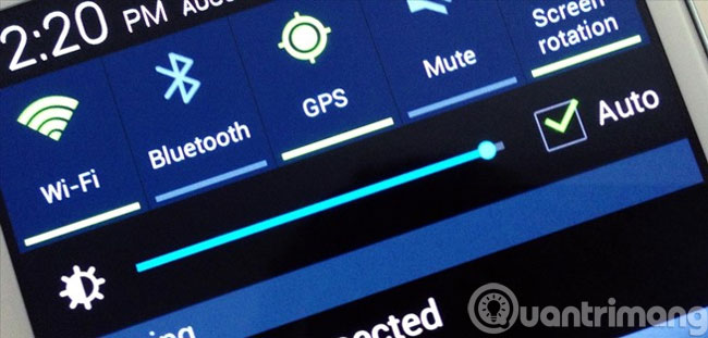 Thiết lập độ sáng tự động