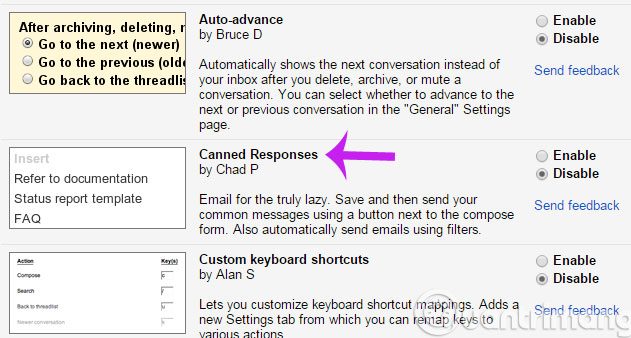 Gửi phản hồi đã được lập sẵn Gửi phản hồi đã được lập sẵn
