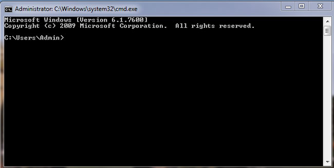 Giao diện Command Prompt