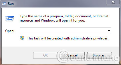 Hộp thoại Run