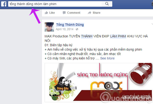 Tìm lại status