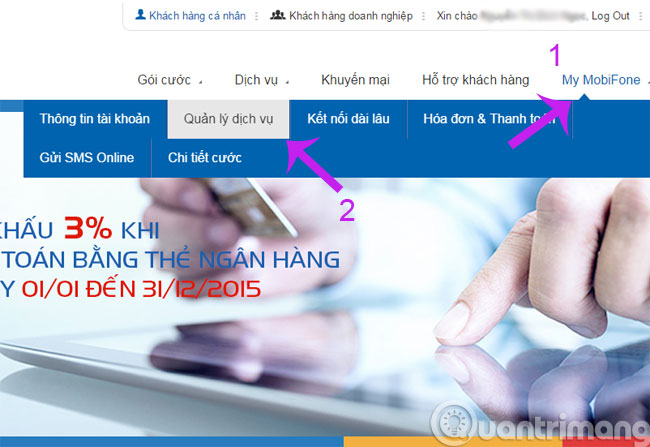 Quản lý dịch vụ Quản lý dịch vụ