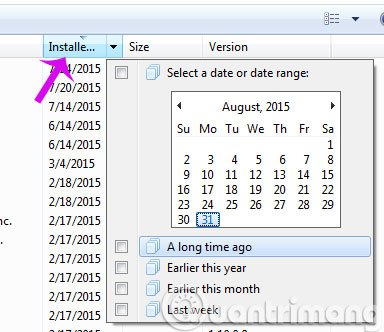 Click Installed On Click Installed On