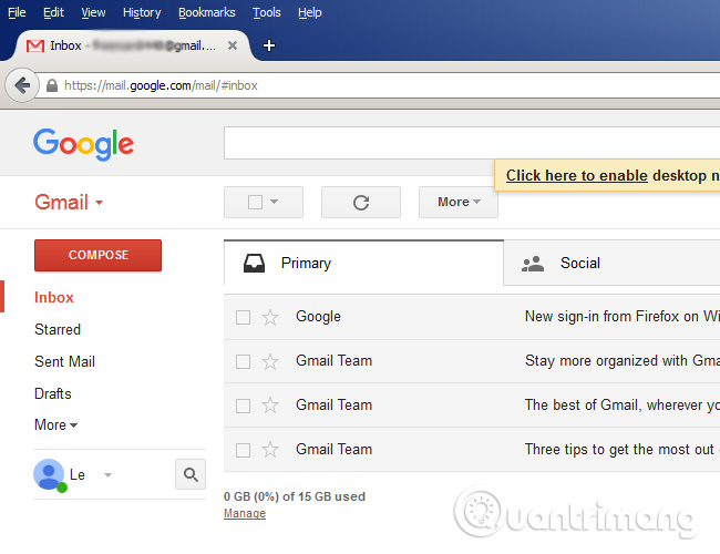 Truy cập Gmail