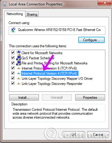 Chọn IPv4 Chọn IPv4