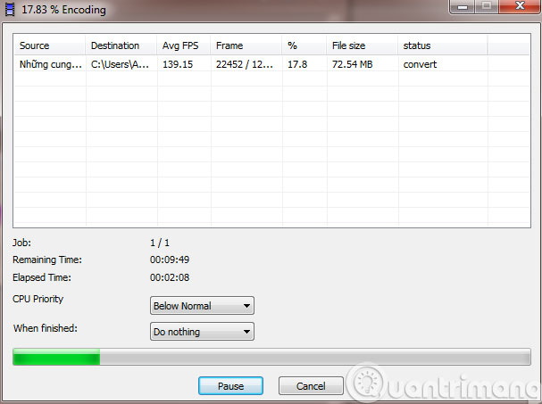 Giao diện Encoding Giao diện Encoding