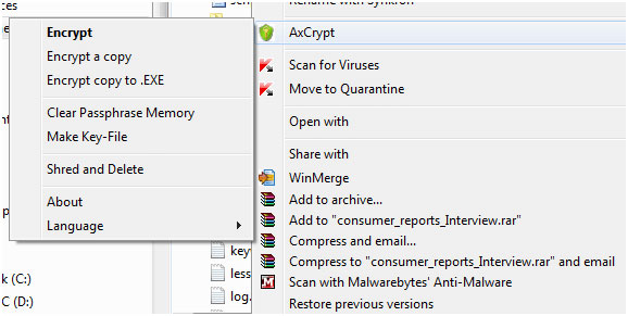 Ứng dụng Axcrypt