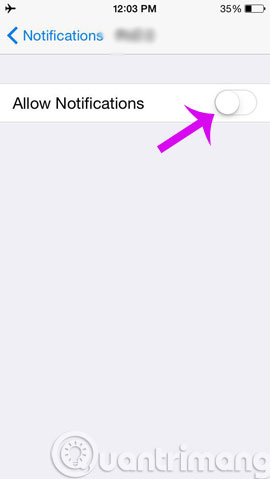 Tắt thông báo ứng dụng iPhone như thế nào?