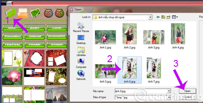 Chọn ảnh Chọn ảnh