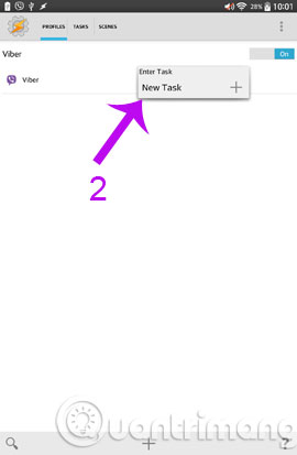 Chọn New Task Chọn New Task