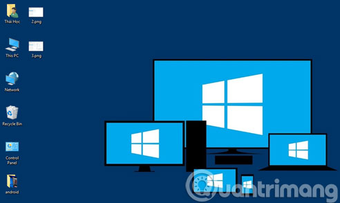 Các biểu tượng mới thêm ngoài desktop Các biểu tượng mới thêm ngoài desktop