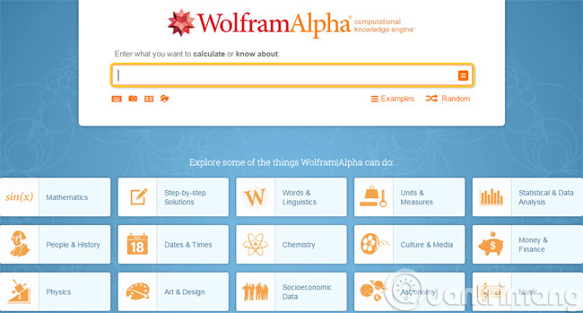 Công cụ WolframAlpha Công cụ WolframAlpha