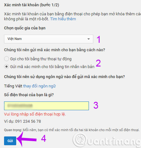 Xác minh tài khoản