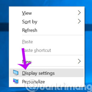 Click Display Settings