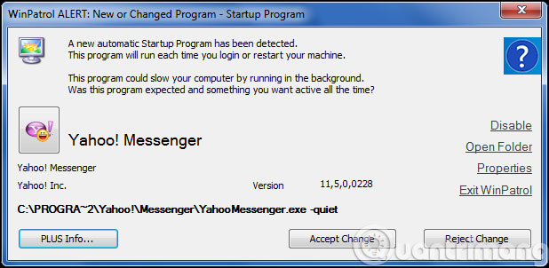 Khi có chương trình mới hoặc thay đổi 