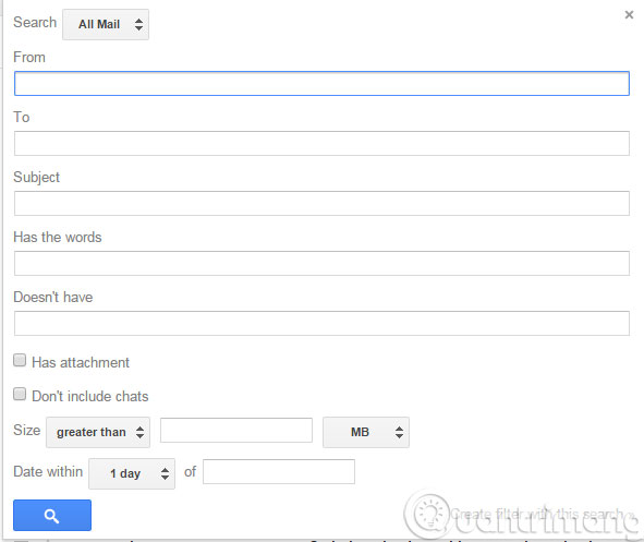 Hộp thoại Search Hộp thoại Search