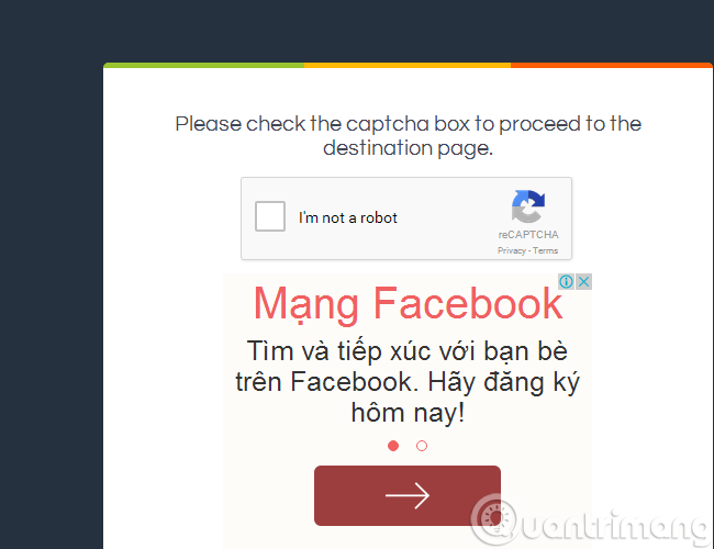 Màn hình quen thuộc của ouo.io ouo.io trên trình duyệt