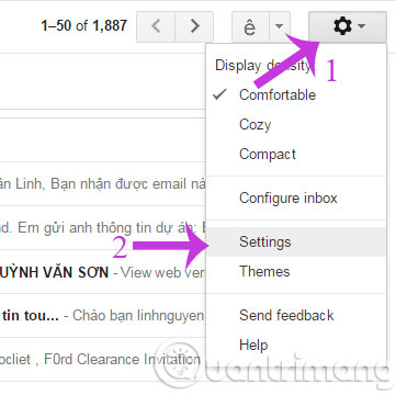 Chọn Settings Chọn Settings